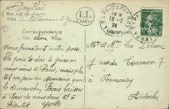 CPA Auxerre Panorama sur la Tour de l'Horloge pris du Belvedere Manifacier 