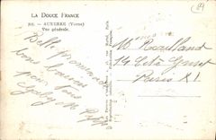 CPA Auxerre Yonne vue generale Shell Trottier