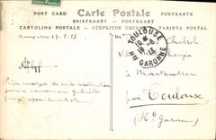 CPA Auxerre la Cathedrale vue prise du Bord Cathedrale Possede de riches vitraux du XIII siecle auto