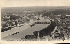 CPA Auxerre le Pont paul Bert vu du Sommet de la Cathedrale 