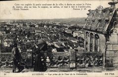 CPA Auxerre vue prise de la Tour de la Cathedrale 