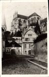 CPA Auxerre Yonne Abbaye Saint Germain et vieille maison Place Paul Bert 