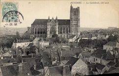 CPA Auxerre la Cathedrale Cote Nord 