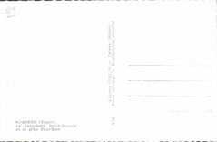 CPA Auxerre Yonne la Cathedrale Saint Etienne et le Pont Paul Bert 