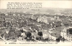 CPA Auxerre vue panoramique prise de la Cathedrale vers l'Ouest 