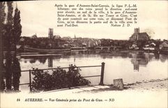 CPA Auxerre vue generale prise du Pont de Gien 