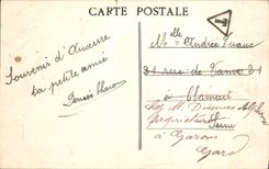 CPA Auxerre statue de Fourriet 