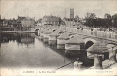 CPA Auxerre le Pont Paul Bert 