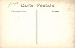 CPA Auxerre Eglise Saint Etienne Portail lateral droit cote histoire de David David joue de la harpe