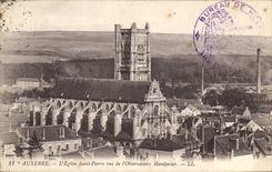 CPA Auxerre l'eglise Saint Pierre vue de l'Observatoire Manifacier 