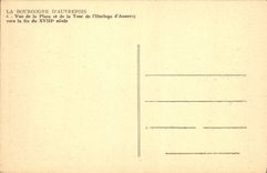 CPA Auxerre vue de la place et de la tour de l'Horloge 