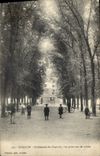CPA Avallon Promenade des Capucins vue prise sous les arbres 