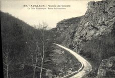CPA Avallon Vallee du cousin un Coin Pittoresque Route de Pontaubert 