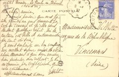 CPA Avallonnais Morvan route des deux Cousins a Avallon 