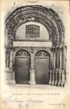 CPA Avallon Eglise Saint Lazare le Portail detail 