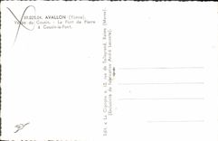 CPA Avallon Yonne Vallee du Cousin le Pont de Pierre a Cousin le Pont 