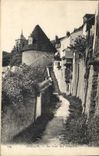 CPA Avallon Un coin des remparts 