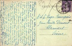 CPA Avallon Remparts rue Fontaine Neuve 