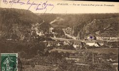 CPA Avallon Vue sur Cousin le Pont prise des Promenades 
