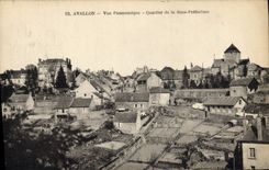 CPA Avallon Vue panoramique Quartier de la Sous Prefecture 