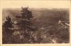 CPA Avallon Vue sur la Vallee du Cousin prise des Chaumes 