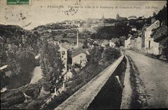 CPA Avallon Vue sur la Ville et le Faubourg de Cousin le Pont 