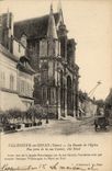 CPA Villeneuve sur Yonne Yonne La Facade de l'Eglise Vue prise de la rue Carnot cote Nord Autre vue 