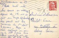 CPA Villeneuve sur Yonne La Porte de Joigny exterieur 