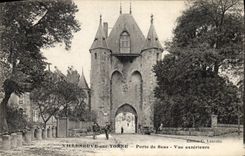 CPA Villeneuve sur Yonne Porte de Sens Vue exterieure 