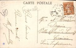 CPA Villeneuve sur Yonne Yonne Vue generale prise de la rive droite 