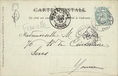 CPA Villeneuve sur Yonne Vue sur l'Yonne et les Quais 