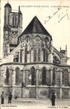 CPA Villeneuve sur Yonne L'Abside de l'Eglise 