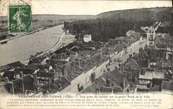 CPA Villeneuve sur Yonne Yonne Vue prise du Clocher sur la partie Nord de la Ville 