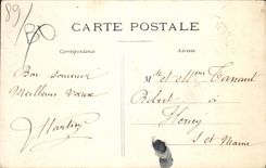 CPA Villeneuve sur Yonne Yonne Vue prise du Clocher sur la partie Nord de la Ville 