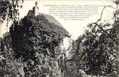 CPA Villeneuve sur Yonne Yonne Une vieille tour de l'ancienne 