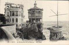 CPA Nice Le Restaurant de la Reserve Bateau