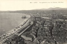 CPA Nice Vue generale prise du Chateau 