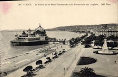 CPA Nice Le Palais de la Jetee Promenade et la Promenade des Anglais 