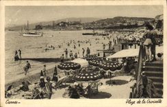 CPA Cannes Plage de la Croisette 