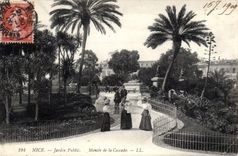 CPA Nice Jardin Public Montee de la Cascade 