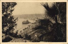 CPA La Douce France Cote d'azur Nice Vue panoramique prise de la Cascade du Chateau 