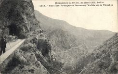 CPA Excursion a 30 km de Nice Saut des Francais a Duranus Vallee de la Vesubie 