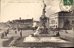 CPA Cannes Le monument d'Edouard VII 
