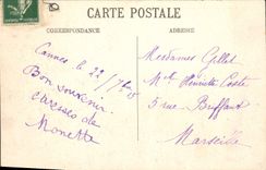 CPA Cannes Le monument d'Edouard VII 