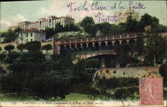 CPA Cannes L'Hotel Continental et le Pont du Riou 