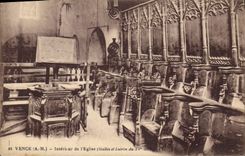 CPA Vence A M Interieur de l'Eglise Stalles et Lutrin du XV siecle 