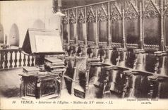CPA Vence A M Interieur de l'Eglise Stalles du XV siecle 