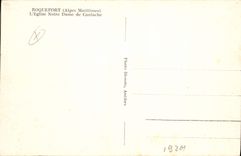 CPA Roquefort Alpes Maritimes L'Eglise Notre Dame de Canlache 