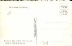 CPA Routes des Alpes de Nice a Barcelonnette Route de Peone a Guillaumes 