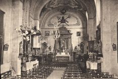CPA Roquefort Alpes Maritimes Eglise paroissiale Notre Dame de Canlache Vue interieure 